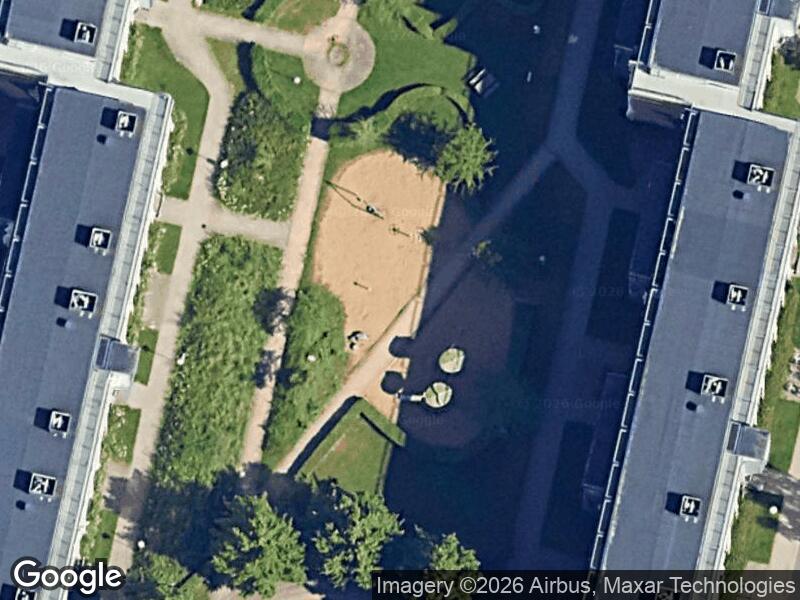 Satellitfoto af Legepladsen v. Fjældevænget