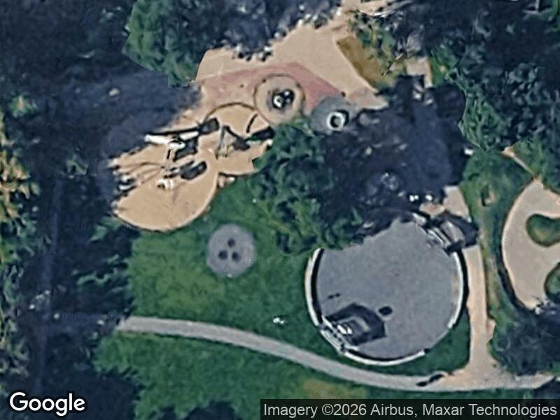 Satellitfoto af Hedegårdenes Legeplads