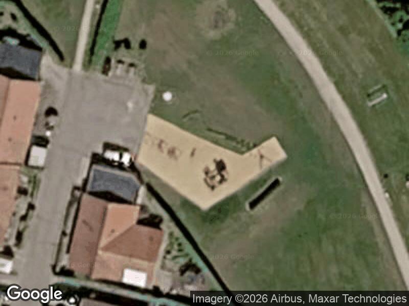 Satellitfoto af Legepladsen v. Rørsangervej
