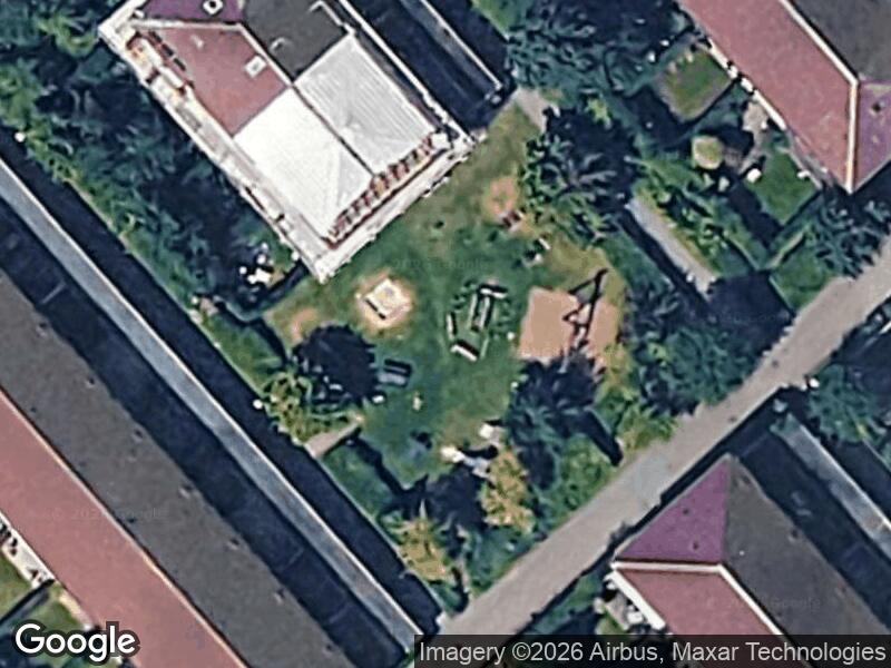 Satellitfoto af Legepladsen v. Kirsebærvangen