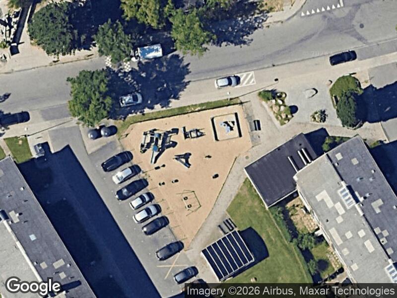 Satellitfoto af Legepladsen v. Carl Blochs Vej