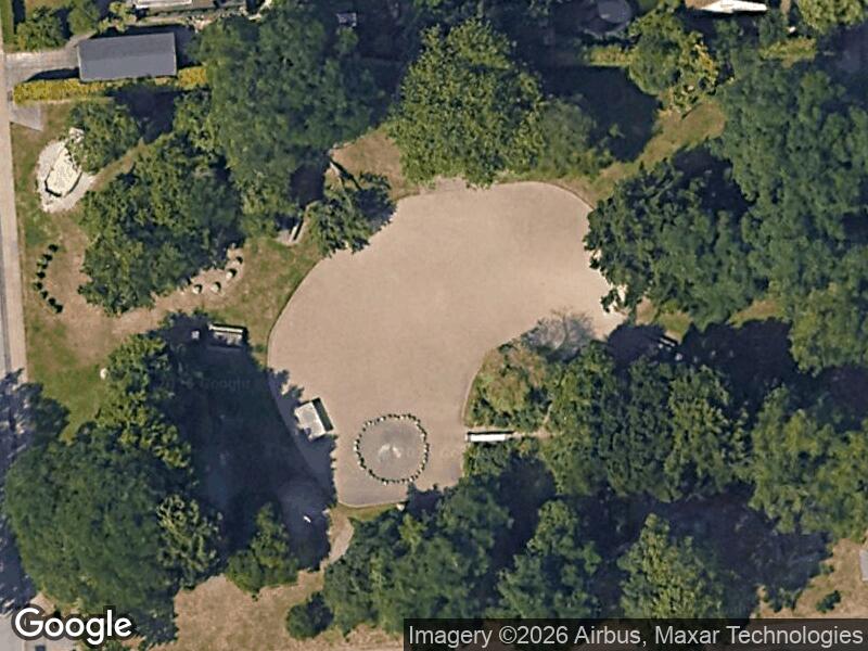 Satellitfoto af Legepladsen v. Strindbergsvej
