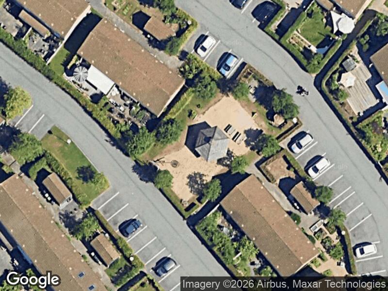 Satellitfoto af AB Skelbo legeplads