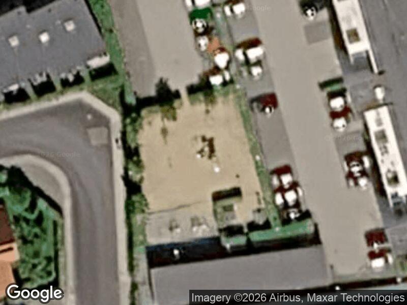 Satellitfoto af Legepladsen v. Falbe Hansens Vej