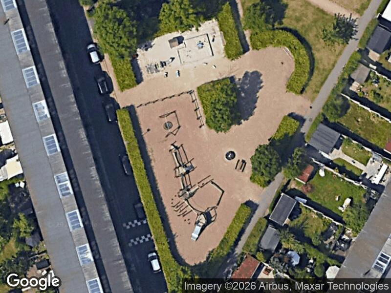 Satellitfoto af Legepladsen v. Kærskiftevej