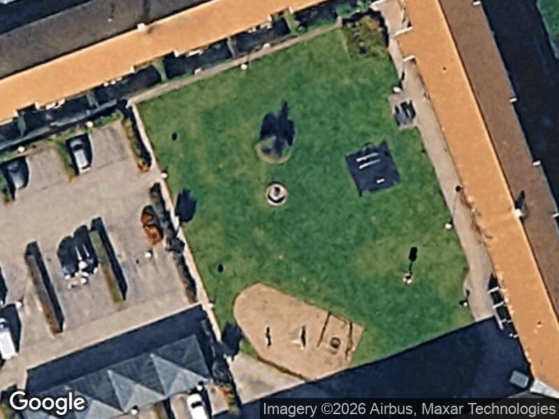 Satellitfoto af Legepladsen v. Sandkæret