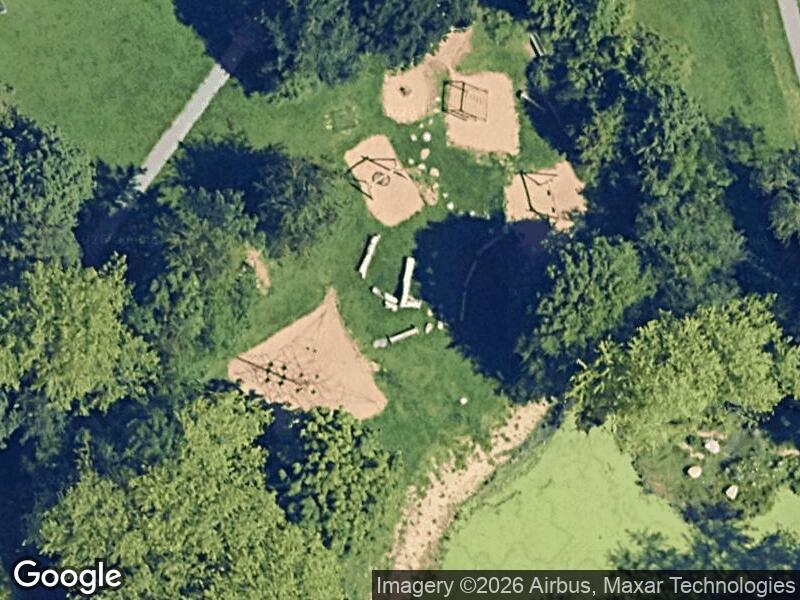 Satellitfoto af Legepladsen i Klokkerparken