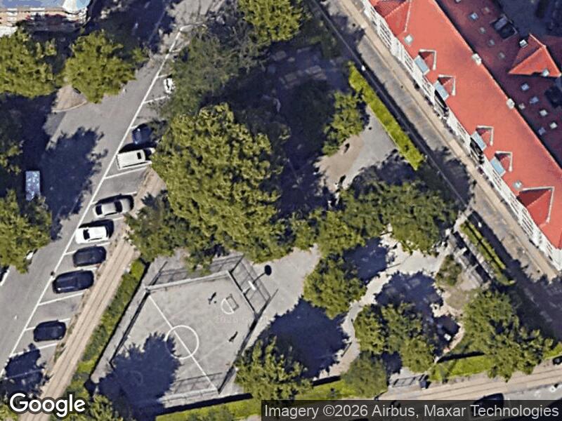 Satellitfoto af Legepladsen på Århus Plads