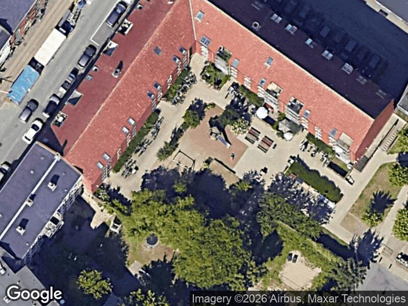 Satellitfoto af Legepladsen v. Thorsgade