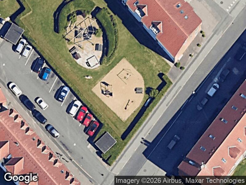 Satellitfoto af Legepladsen v. Otto Benzons Vej
