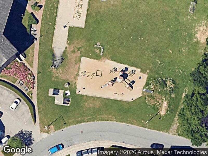 Satellitfoto af Legepladsen v. Bjarkevej