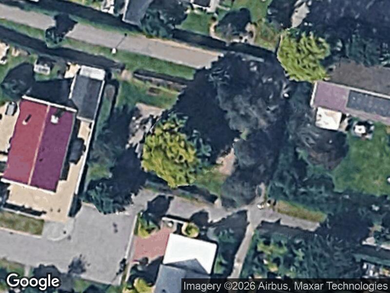 Satellitfoto af Lokomotiv Legepladsen (imellem Stenroejel og Rugbjerg)