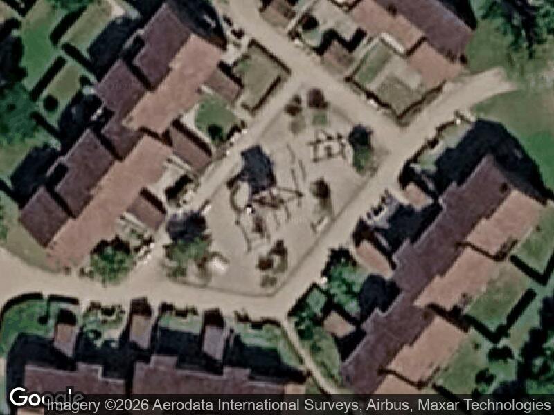 Satellitfoto af Legepladsen v. Kikhøjparken