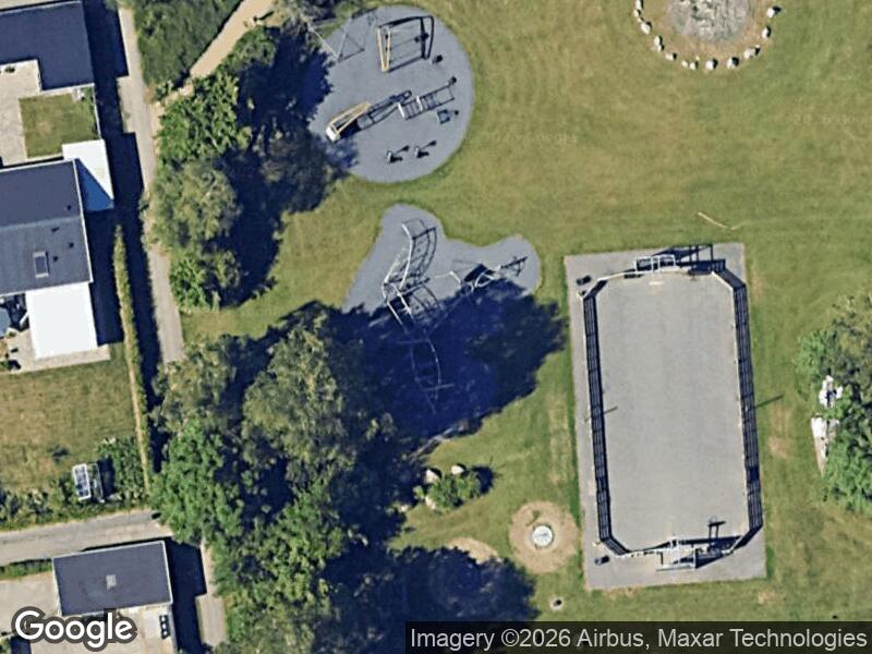 Satellitfoto af Legepladsen v. Sommerfuglevej