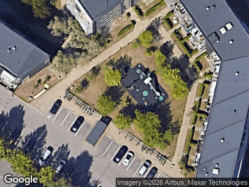 Satellitfoto af Legepladsen v. Gråspurvevej