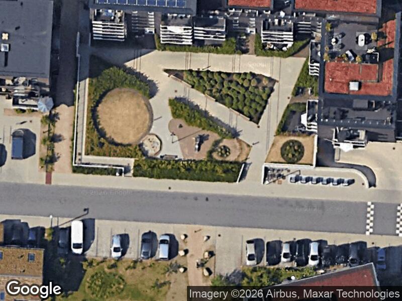 Satellitfoto af Legepladsen v. Kaffevej