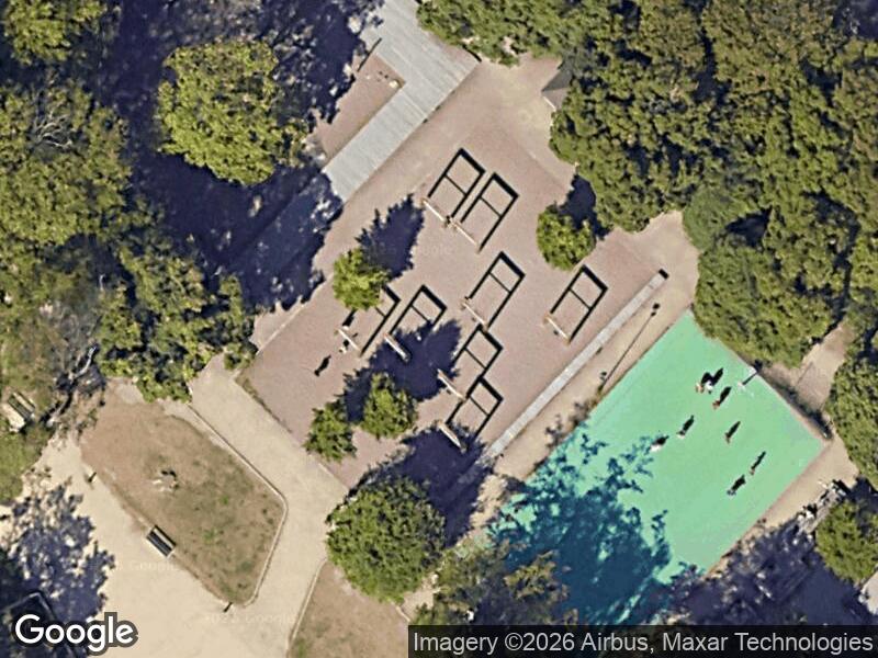 Satellitfoto af Legepladsen i Fælledparken ved Serridslevvej syd