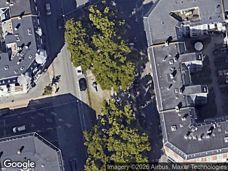 Satellitfoto af Legepladsen på Silkeborg Plads