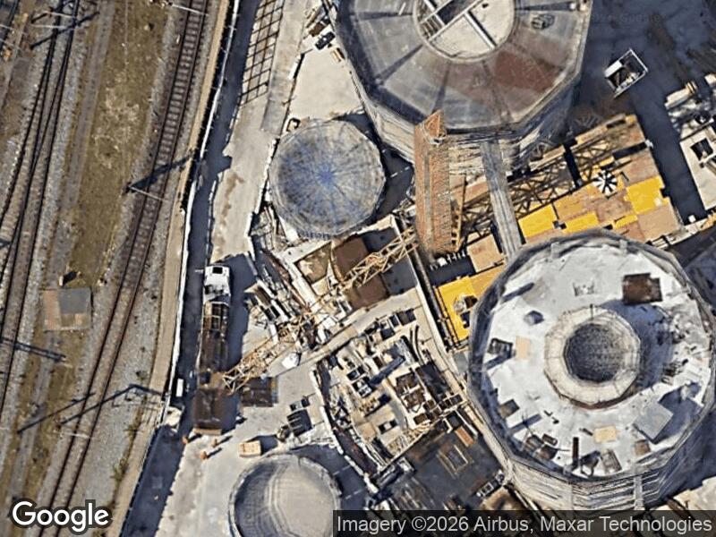 Satellitfoto af Legepladsen v. Posten