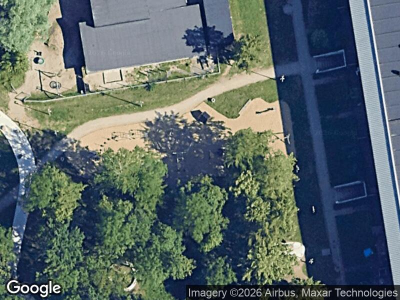 Satellitfoto af Legepladsen i Bypark Nord (nord)