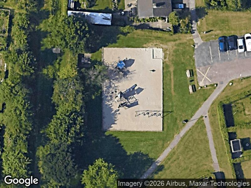 Satellitfoto af Lucernevej legeplads