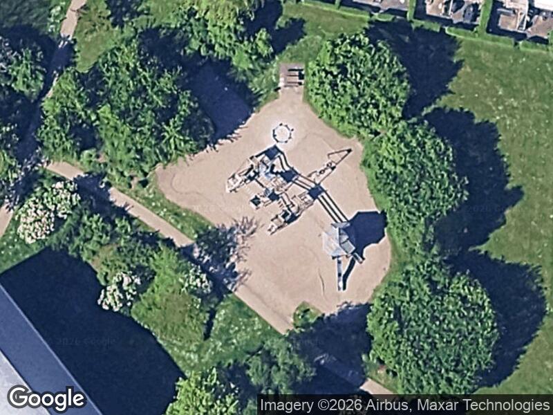 Satellitfoto af Legepladsen v. Diget