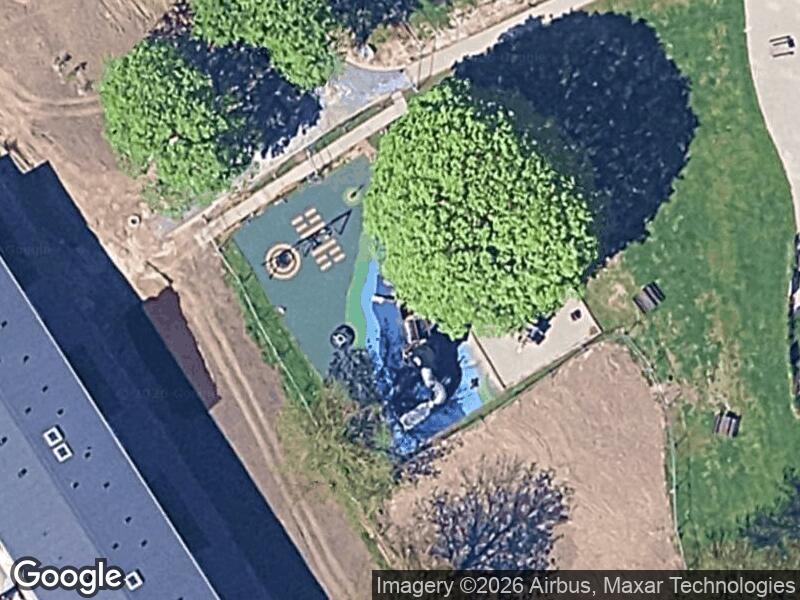 Satellitfoto af Legepladsen v. Højbjerg Vænge