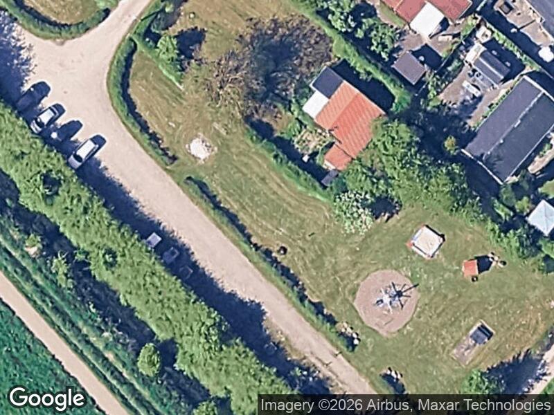 Satellitfoto af Legepladsen v. Birkkærvej
