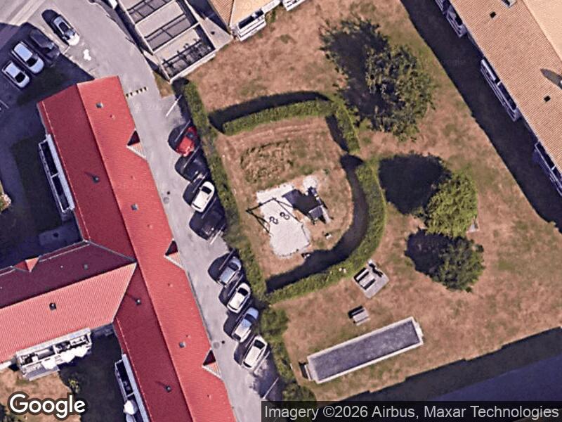 Satellitfoto af Legepladsen v. Baunehøjvej