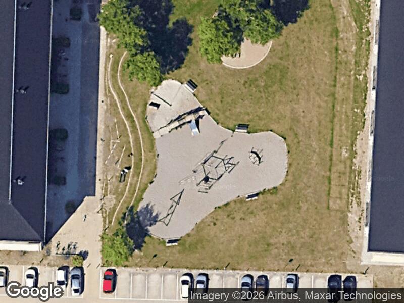 Satellitfoto af Legepladsen v. Banefløjen