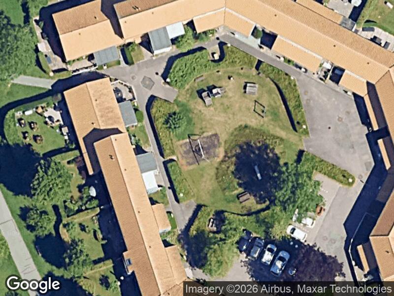 Satellitfoto af Legepladsen v. Vejlby Toften