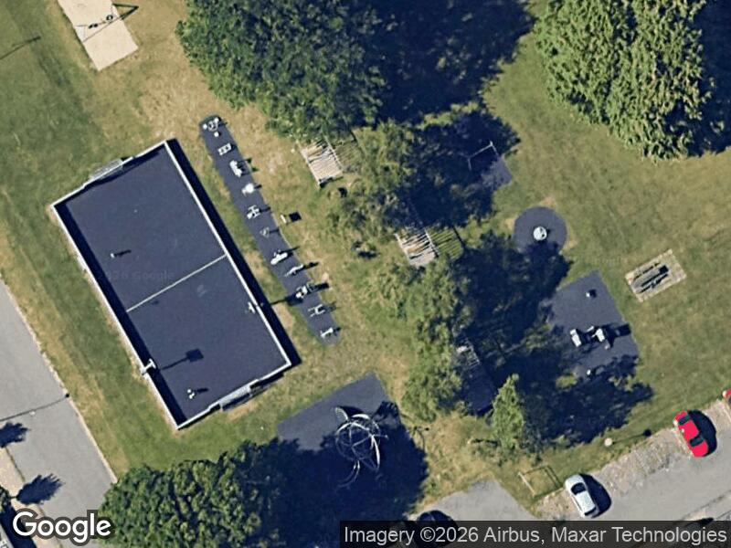 Satellitfoto af Legepladsen v. Rødegårdsvej