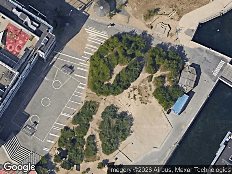 Satellitfoto af Legepladsen v. Støberigade