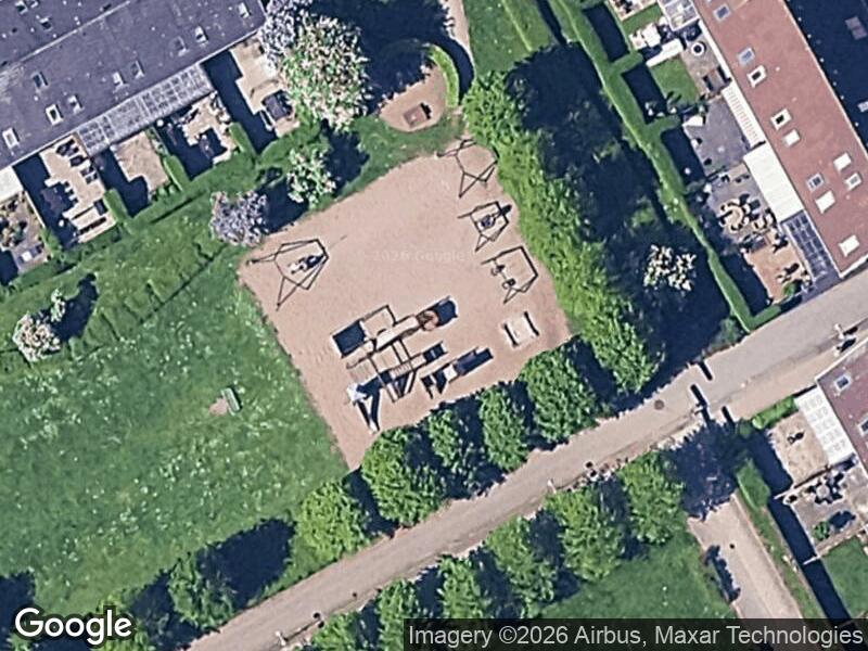 Satellitfoto af Legepladsen v. Kløverbo