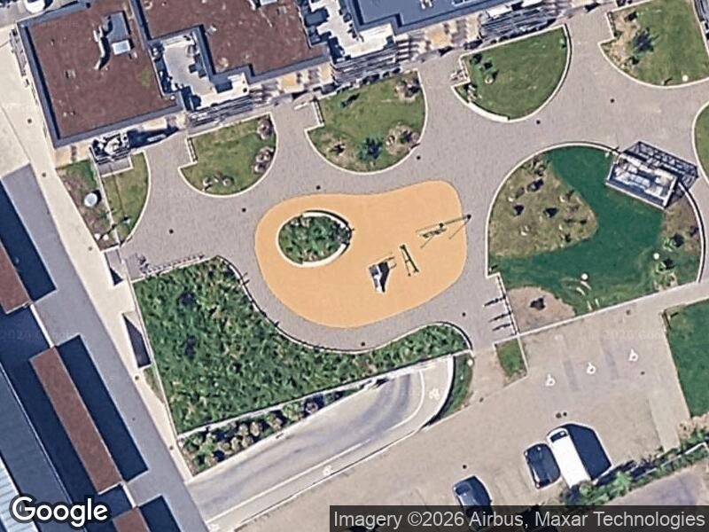 Satellitfoto af Legepladsen v. Mekanikvej
