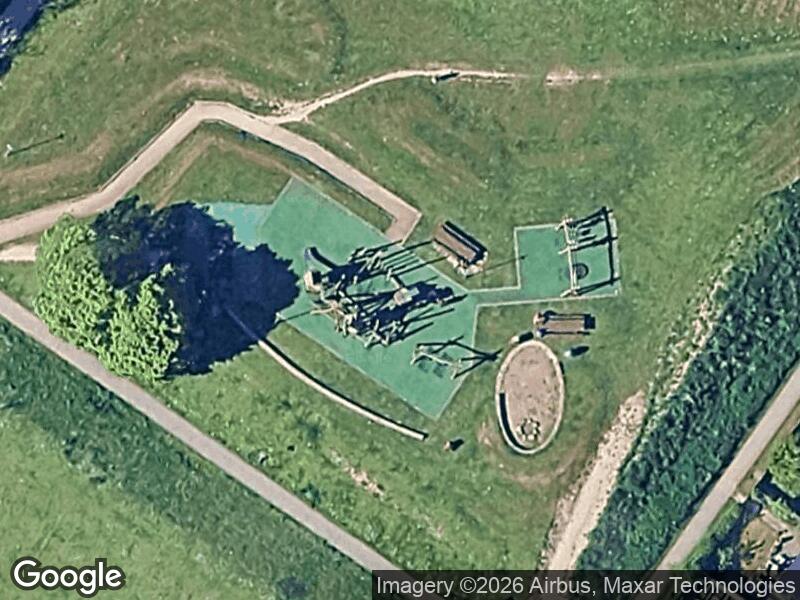 Satellitfoto af Legepladsen i Ågården
