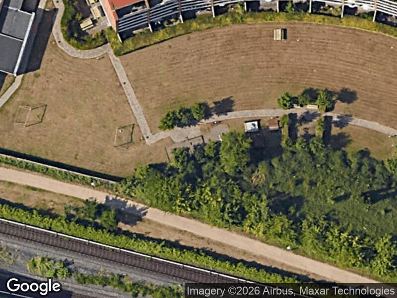 Satellitfoto af Legepladsen v. C.F. Richs Vej