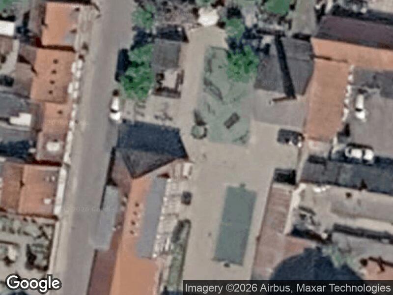 Satellitfoto af Køge kirke