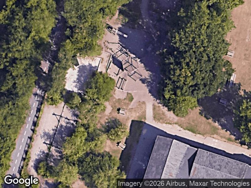 Satellitfoto af Legepladsen v. Trongårdsvej