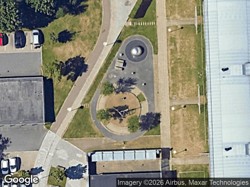 Satellitfoto af Legepladsen v. Birkeparken