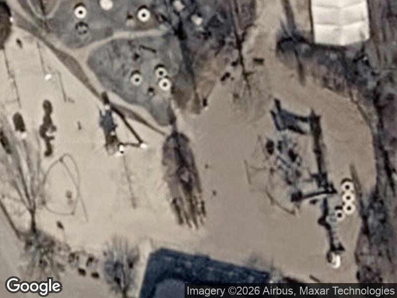 Satellitfoto af Legepladsen v. Løveparkvej