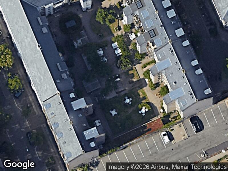 Satellitfoto af Legepladsen v. Amerikavej