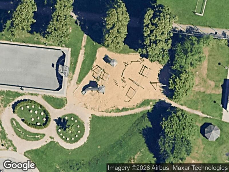 Satellitfoto af Legepladsen v. Hjulbjergvej