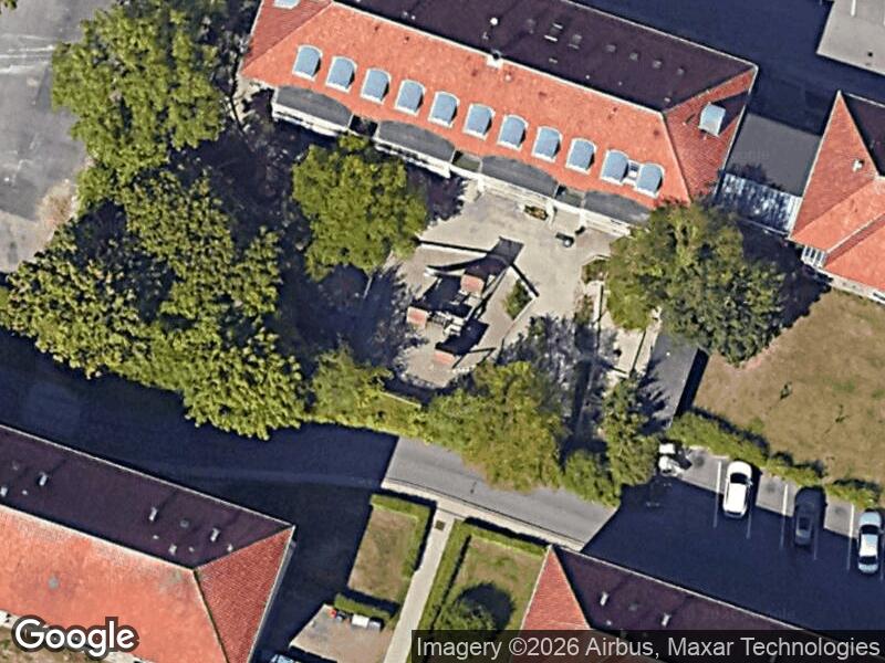 Satellitfoto af Legepladsen v. Fruebjergvej