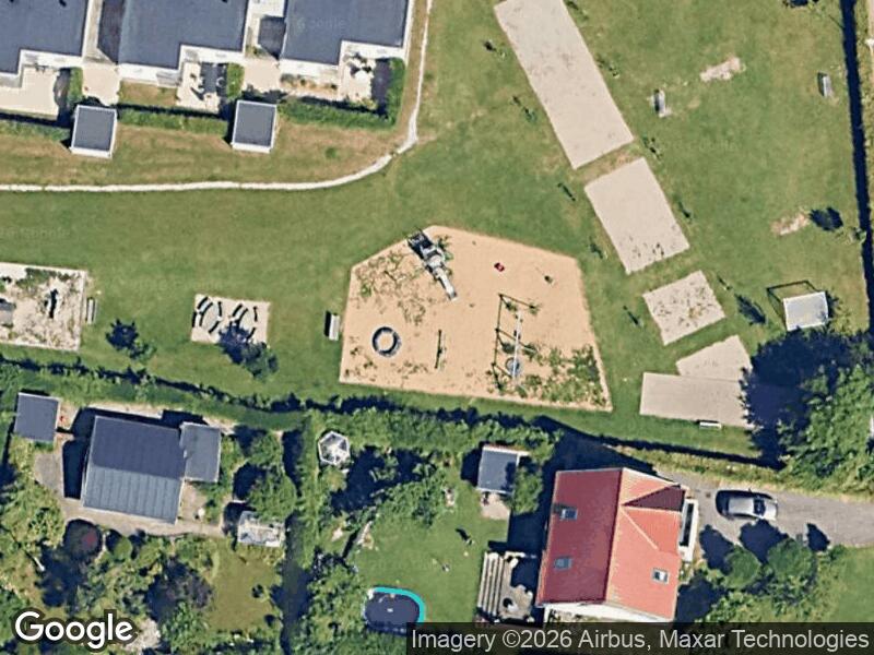 Satellitfoto af Legepladsen v. Vestre Skovvej