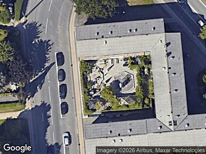 Satellitfoto af Legepladsen v. Rådvadsvej