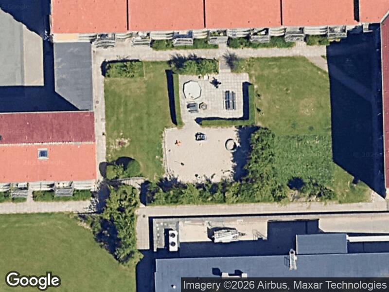 Satellitfoto af Legepladsen v. Rundhøjtorvet