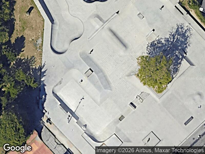 Satellitfoto af Skaterpark i Fælledparken ved Edel Sauntes Alle