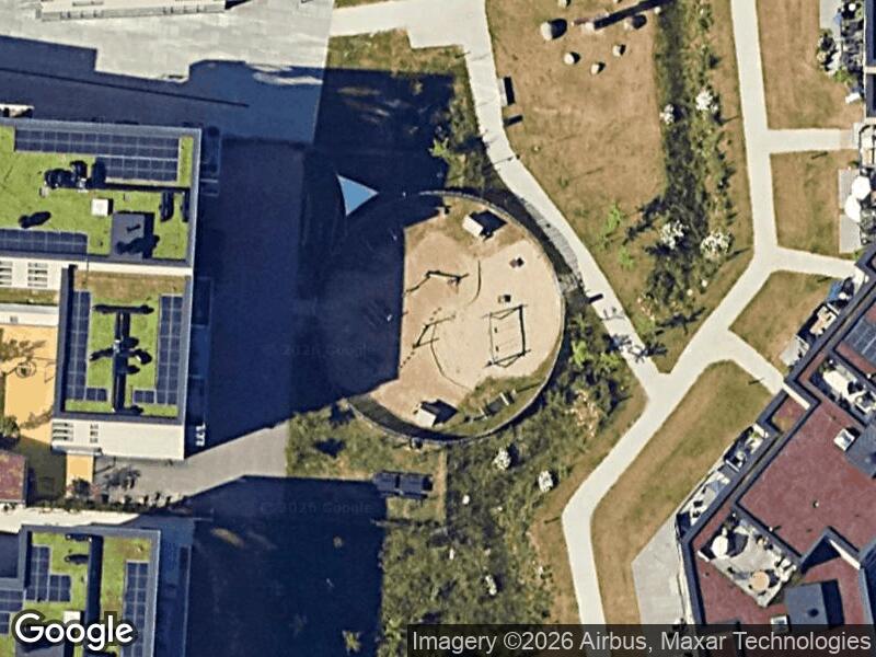 Satellitfoto af Legepladsen v. Munkebjergvænget