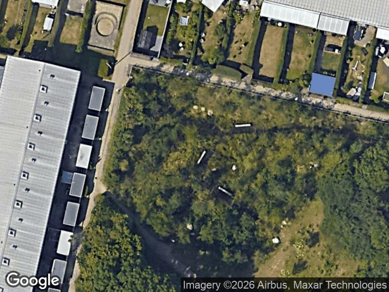 Satellitfoto af Legepladsen midt i Remiseparken ved højen